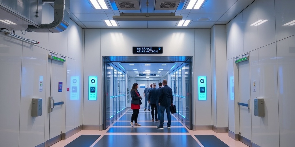 工业园区人员通道消毒